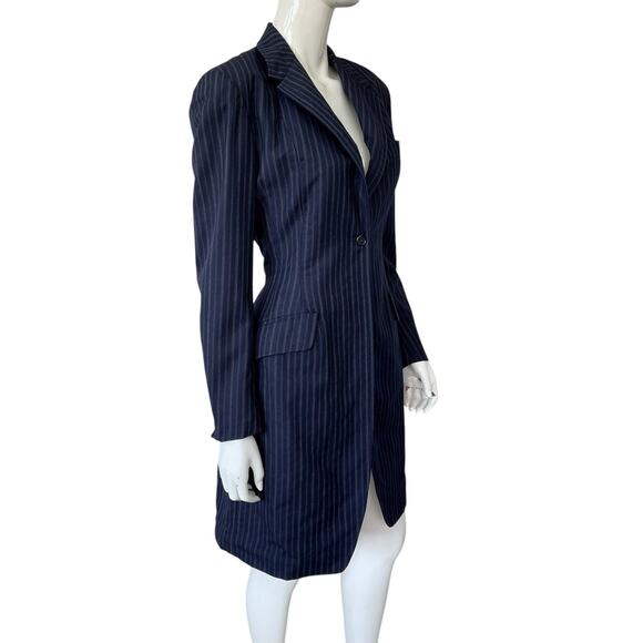 Vintage 1960s Mod/Equestrian Inspired Fashion Blazer Long Sport Coat - Picture 4 of 8
